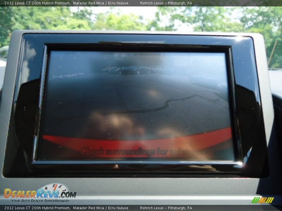 2012 Lexus CT 200h Hybrid Premium Matador Red Mica / Ecru Nuluxe Photo #18