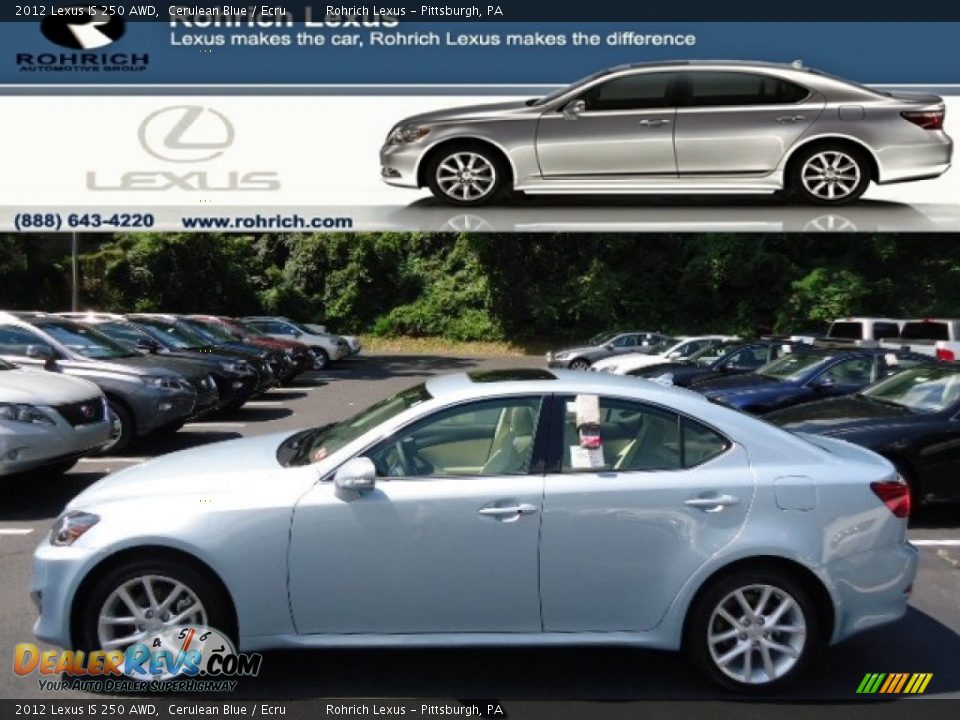 2012 Lexus IS 250 AWD Cerulean Blue / Ecru Photo #1