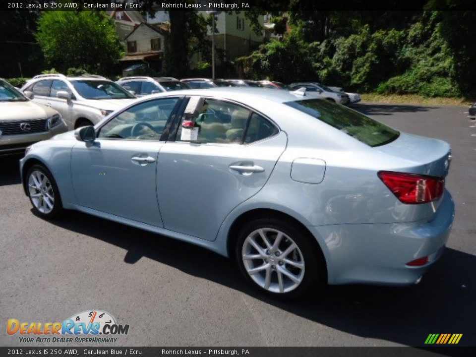 2012 Lexus IS 250 AWD Cerulean Blue / Ecru Photo #2