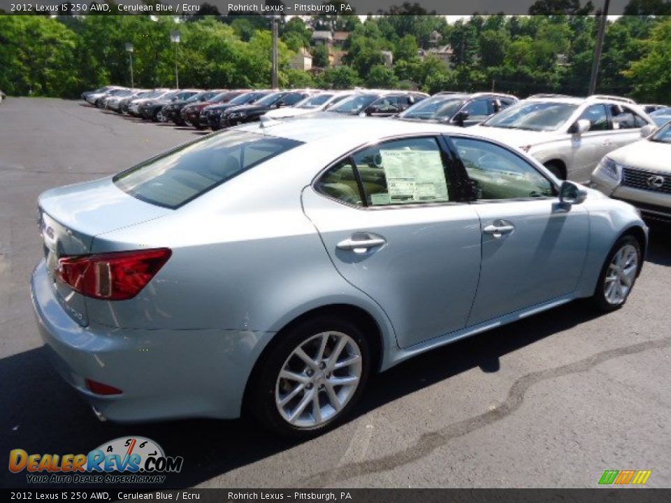 2012 Lexus IS 250 AWD Cerulean Blue / Ecru Photo #4