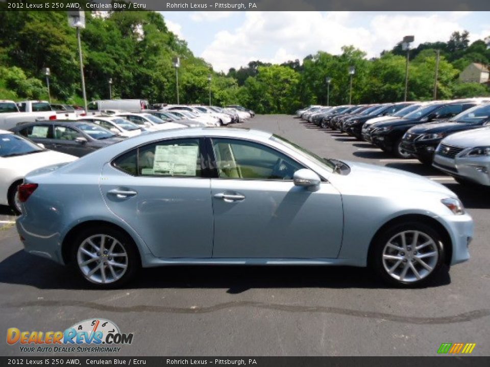 2012 Lexus IS 250 AWD Cerulean Blue / Ecru Photo #5