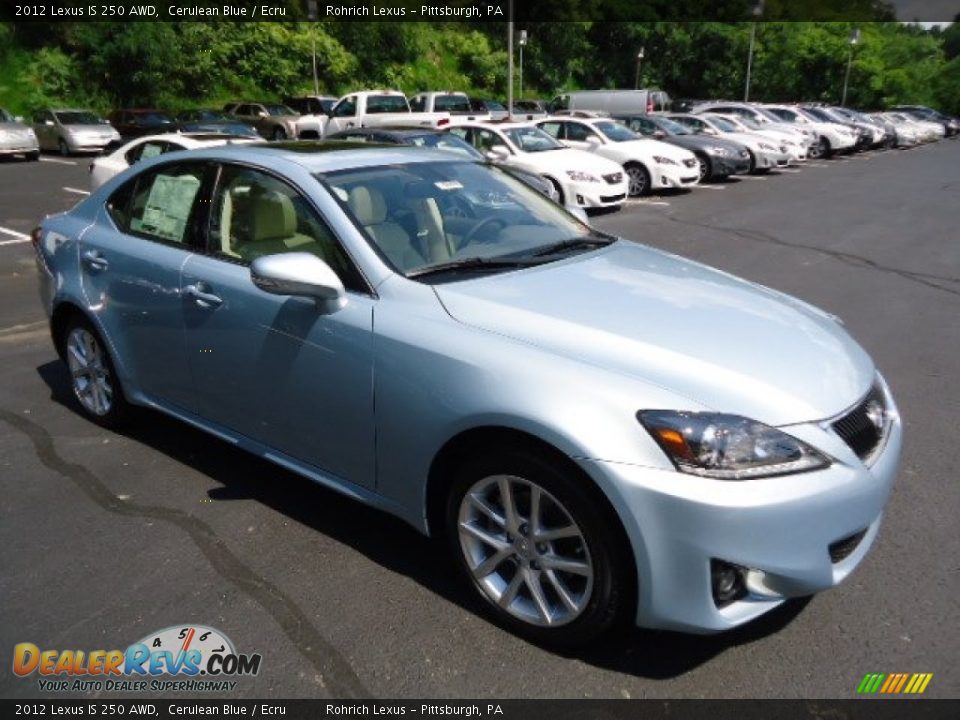 2012 Lexus IS 250 AWD Cerulean Blue / Ecru Photo #6