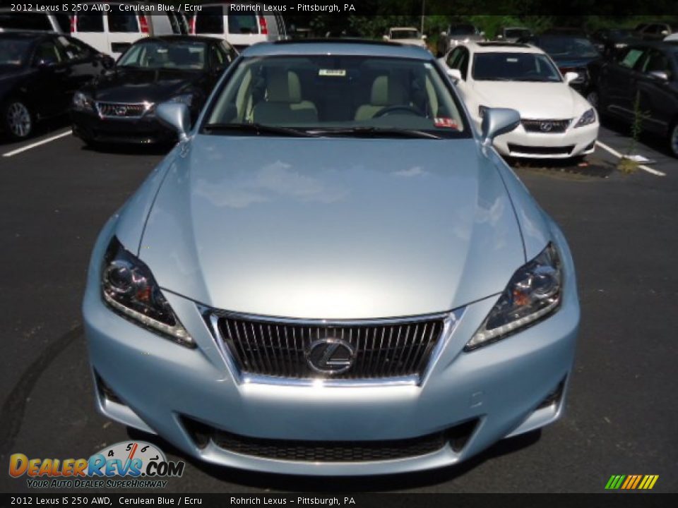 2012 Lexus IS 250 AWD Cerulean Blue / Ecru Photo #7
