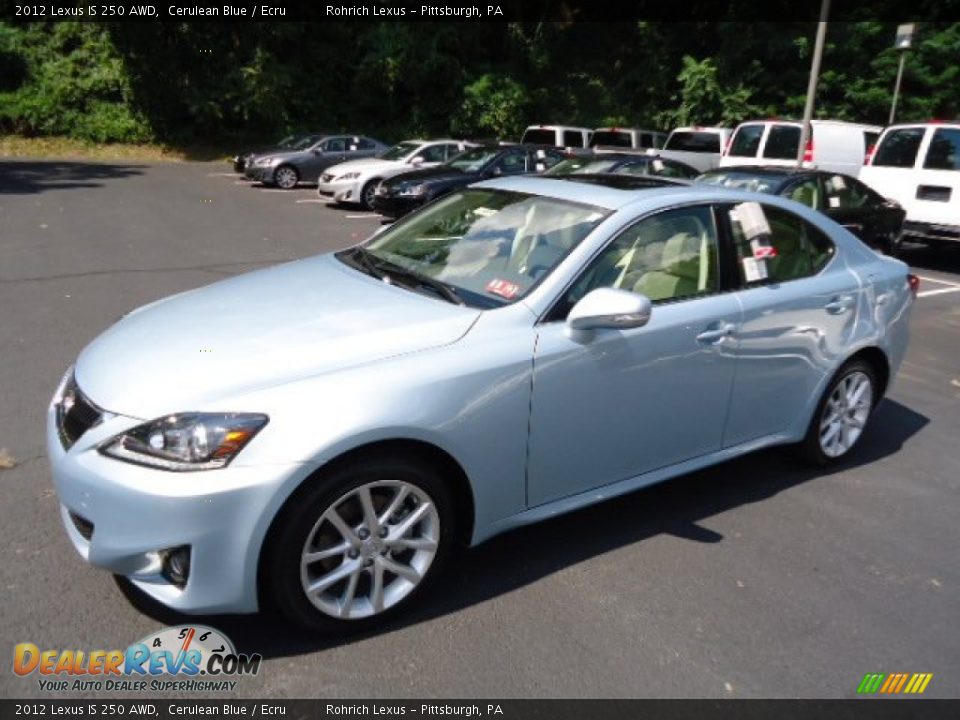 2012 Lexus IS 250 AWD Cerulean Blue / Ecru Photo #8