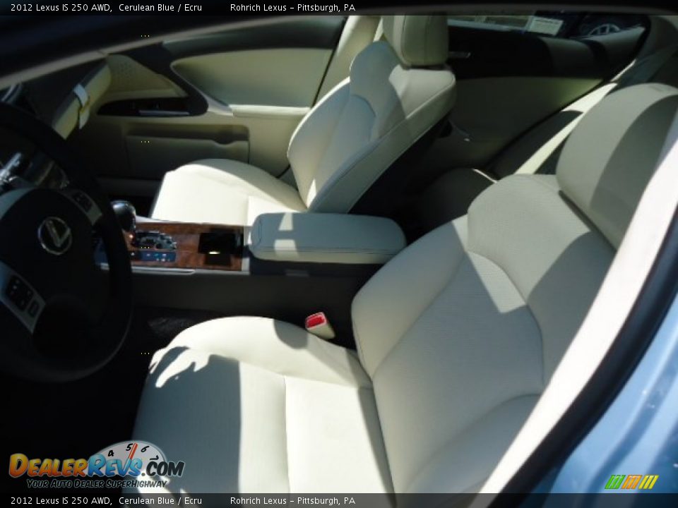 2012 Lexus IS 250 AWD Cerulean Blue / Ecru Photo #10