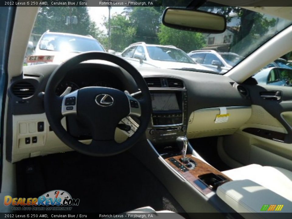 2012 Lexus IS 250 AWD Cerulean Blue / Ecru Photo #12