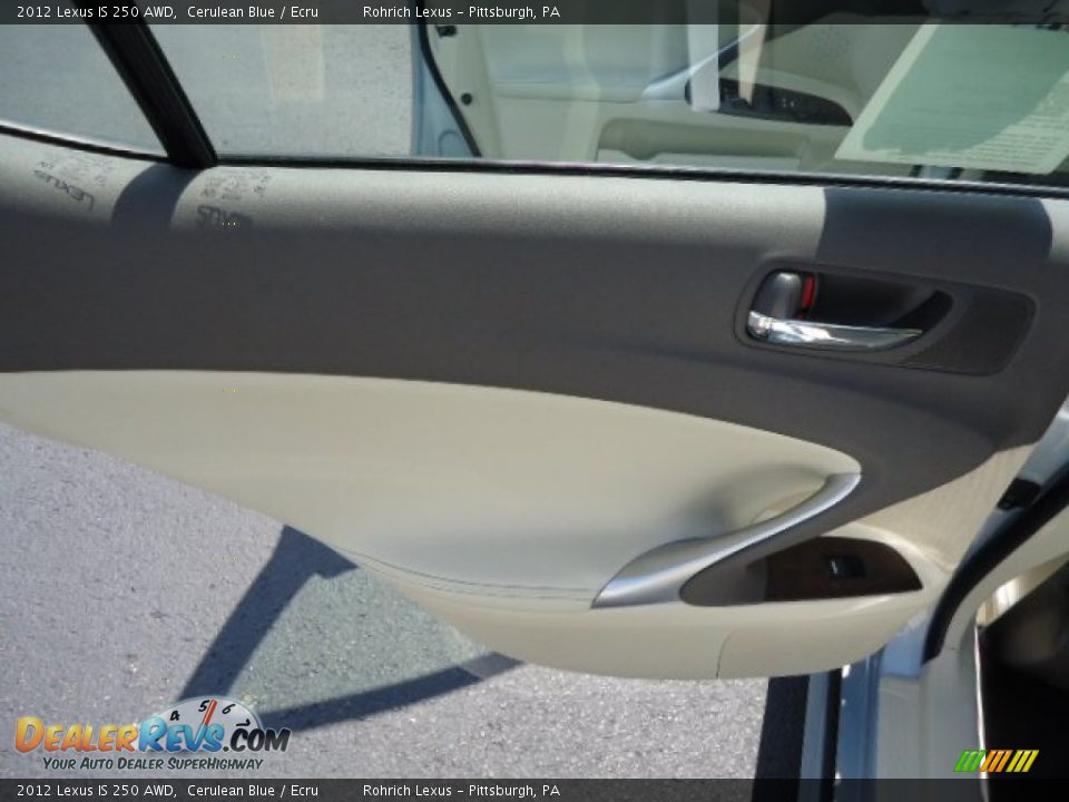 2012 Lexus IS 250 AWD Cerulean Blue / Ecru Photo #13