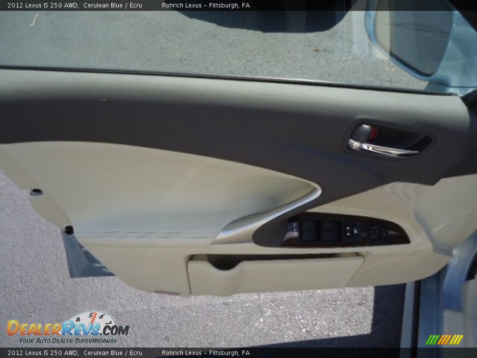 2012 Lexus IS 250 AWD Cerulean Blue / Ecru Photo #14