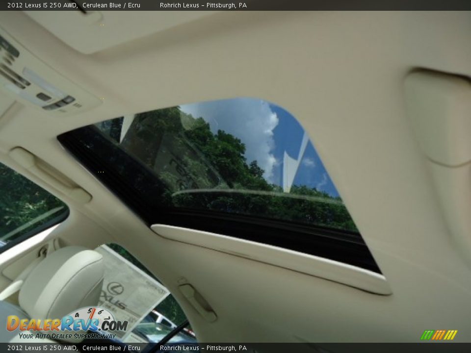 2012 Lexus IS 250 AWD Cerulean Blue / Ecru Photo #15