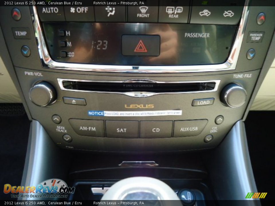 2012 Lexus IS 250 AWD Cerulean Blue / Ecru Photo #19