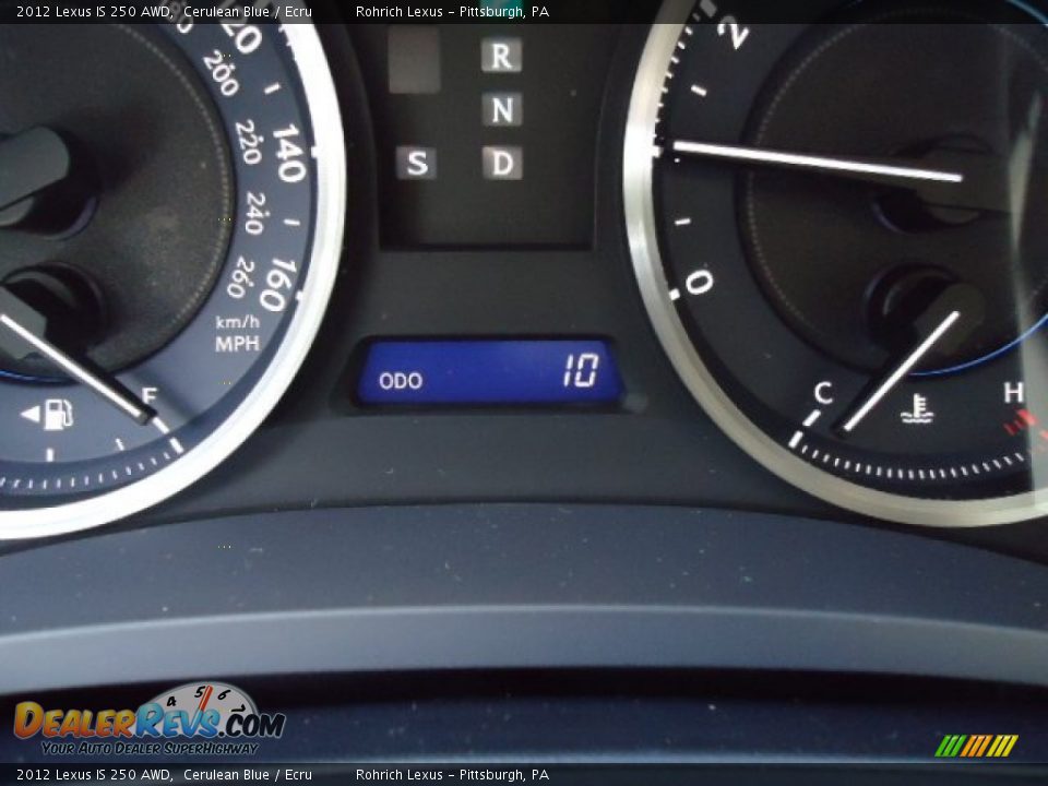 2012 Lexus IS 250 AWD Cerulean Blue / Ecru Photo #20