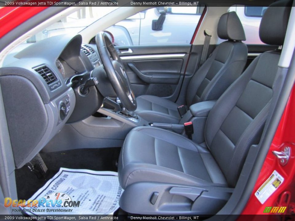2009 Volkswagen Jetta TDI SportWagen Salsa Red / Anthracite Photo #8