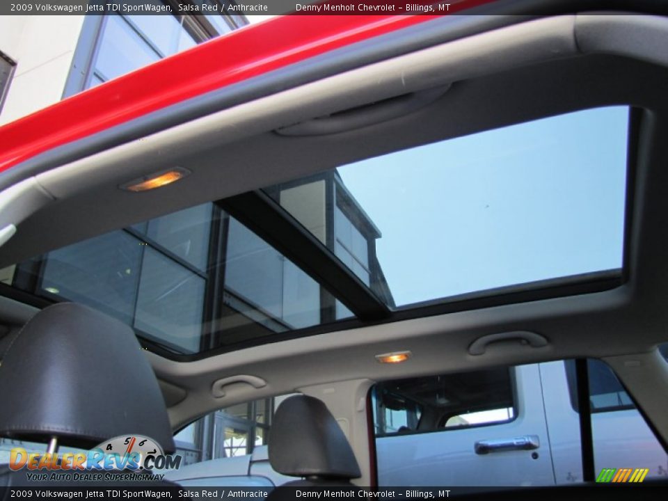 2009 Volkswagen Jetta TDI SportWagen Salsa Red / Anthracite Photo #24