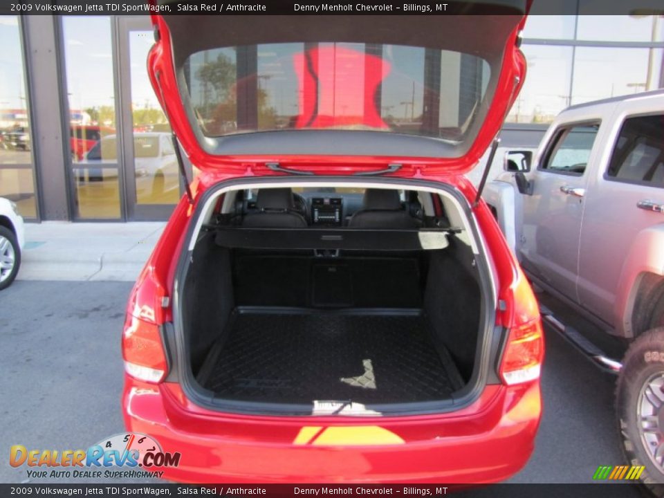 2009 Volkswagen Jetta TDI SportWagen Salsa Red / Anthracite Photo #29