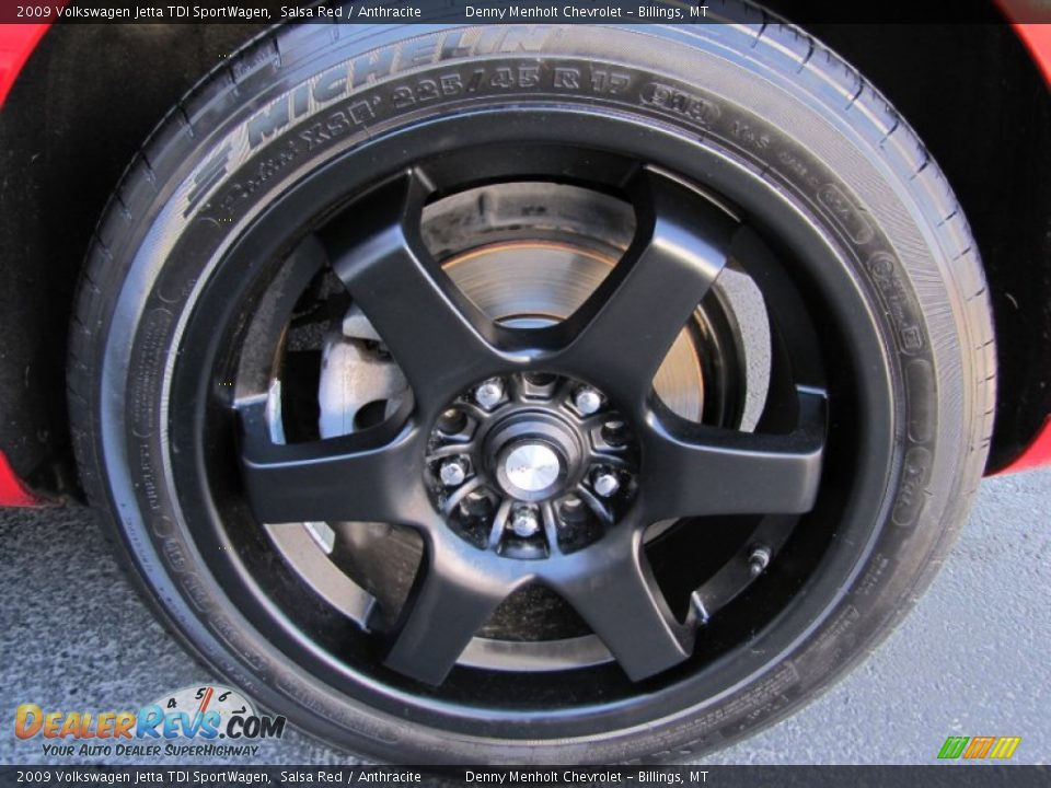 2009 Volkswagen Jetta TDI SportWagen Salsa Red / Anthracite Photo #32