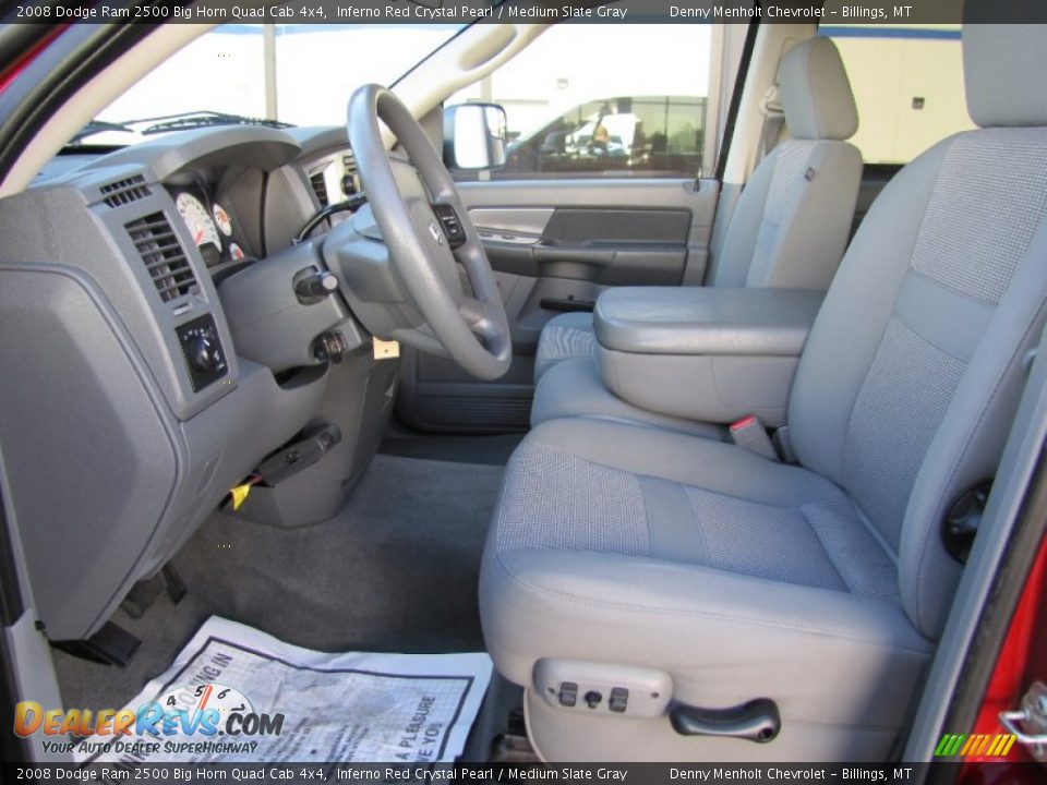 2008 Dodge Ram 2500 Big Horn Quad Cab 4x4 Inferno Red Crystal Pearl / Medium Slate Gray Photo #8