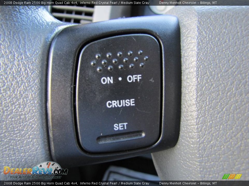 2008 Dodge Ram 2500 Big Horn Quad Cab 4x4 Inferno Red Crystal Pearl / Medium Slate Gray Photo #12