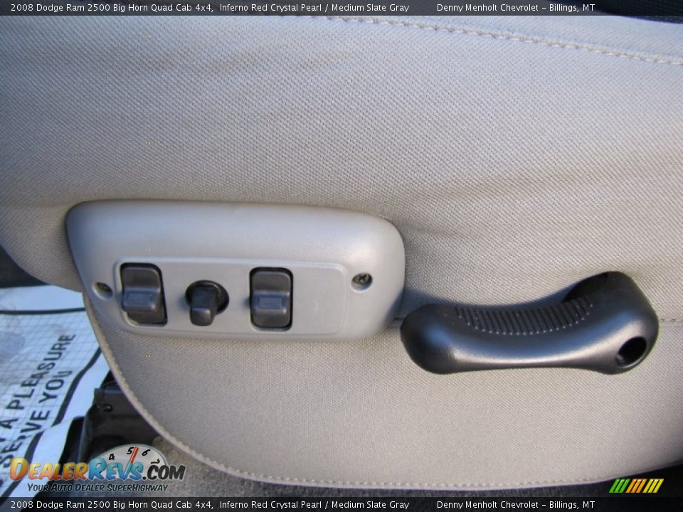 2008 Dodge Ram 2500 Big Horn Quad Cab 4x4 Inferno Red Crystal Pearl / Medium Slate Gray Photo #14