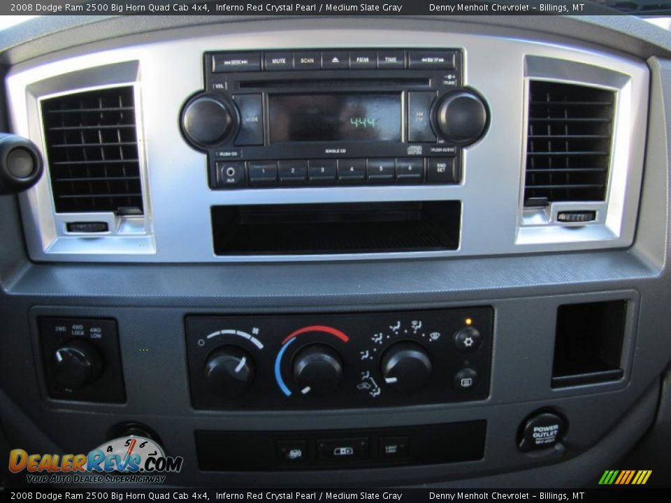 2008 Dodge Ram 2500 Big Horn Quad Cab 4x4 Inferno Red Crystal Pearl / Medium Slate Gray Photo #21