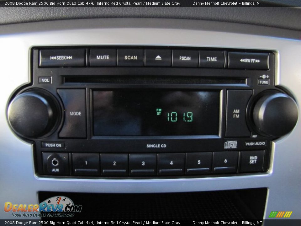 2008 Dodge Ram 2500 Big Horn Quad Cab 4x4 Inferno Red Crystal Pearl / Medium Slate Gray Photo #22