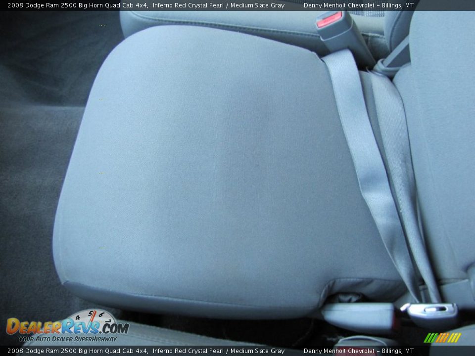 2008 Dodge Ram 2500 Big Horn Quad Cab 4x4 Inferno Red Crystal Pearl / Medium Slate Gray Photo #26