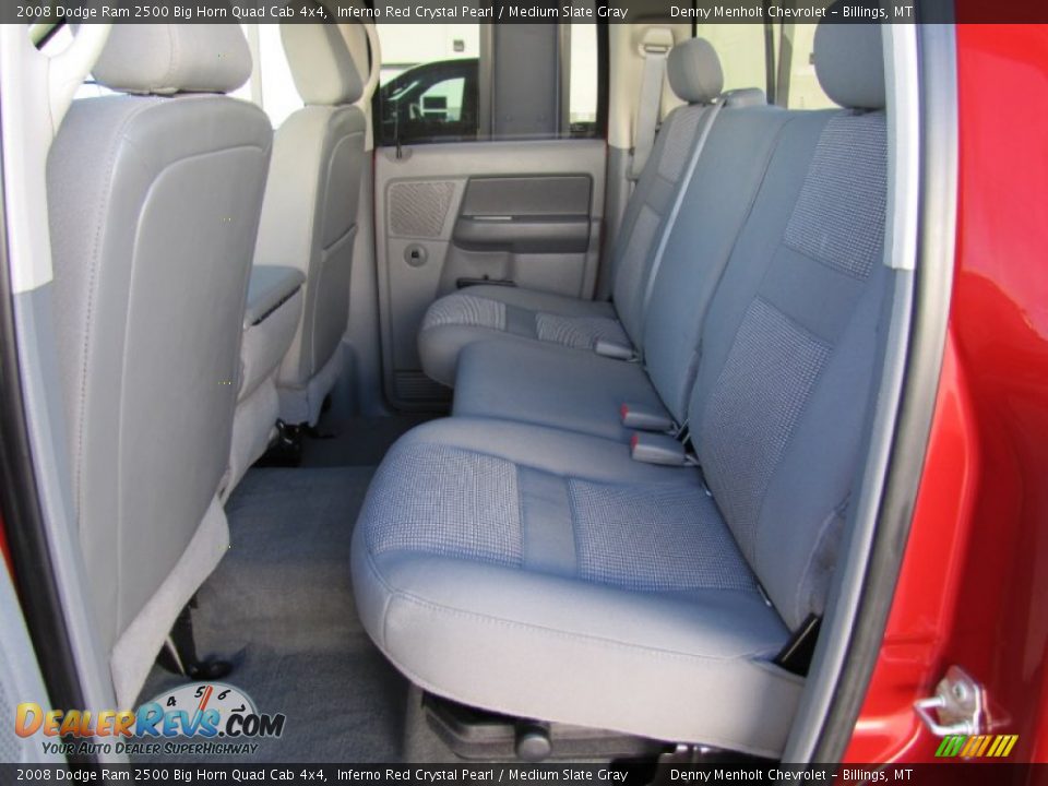2008 Dodge Ram 2500 Big Horn Quad Cab 4x4 Inferno Red Crystal Pearl / Medium Slate Gray Photo #30