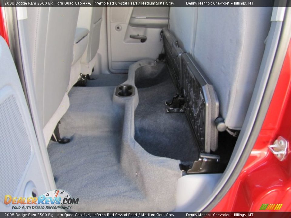 2008 Dodge Ram 2500 Big Horn Quad Cab 4x4 Inferno Red Crystal Pearl / Medium Slate Gray Photo #32