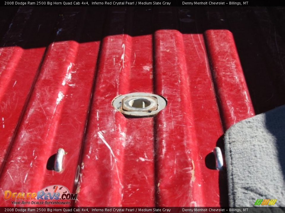 2008 Dodge Ram 2500 Big Horn Quad Cab 4x4 Inferno Red Crystal Pearl / Medium Slate Gray Photo #34