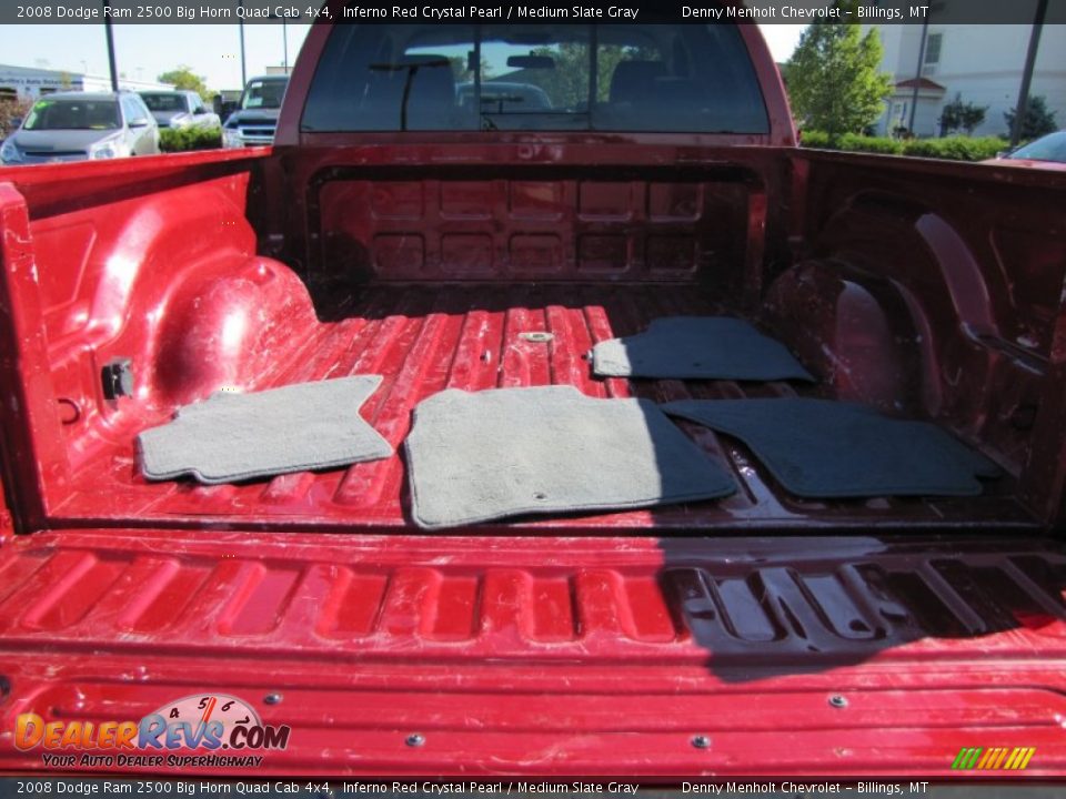 2008 Dodge Ram 2500 Big Horn Quad Cab 4x4 Inferno Red Crystal Pearl / Medium Slate Gray Photo #35