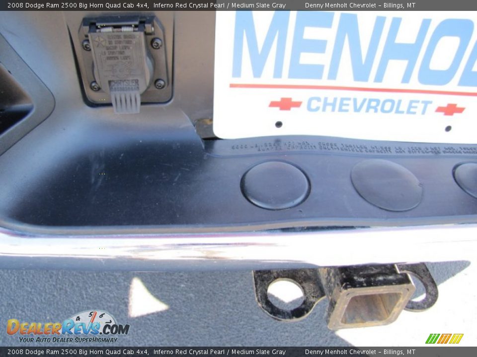 2008 Dodge Ram 2500 Big Horn Quad Cab 4x4 Inferno Red Crystal Pearl / Medium Slate Gray Photo #36