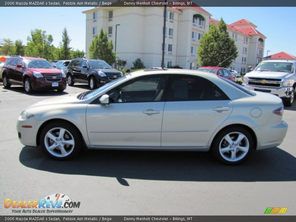 2006 Mazda MAZDA6 s Sedan Pebble Ash Metallic / Beige Photo #4