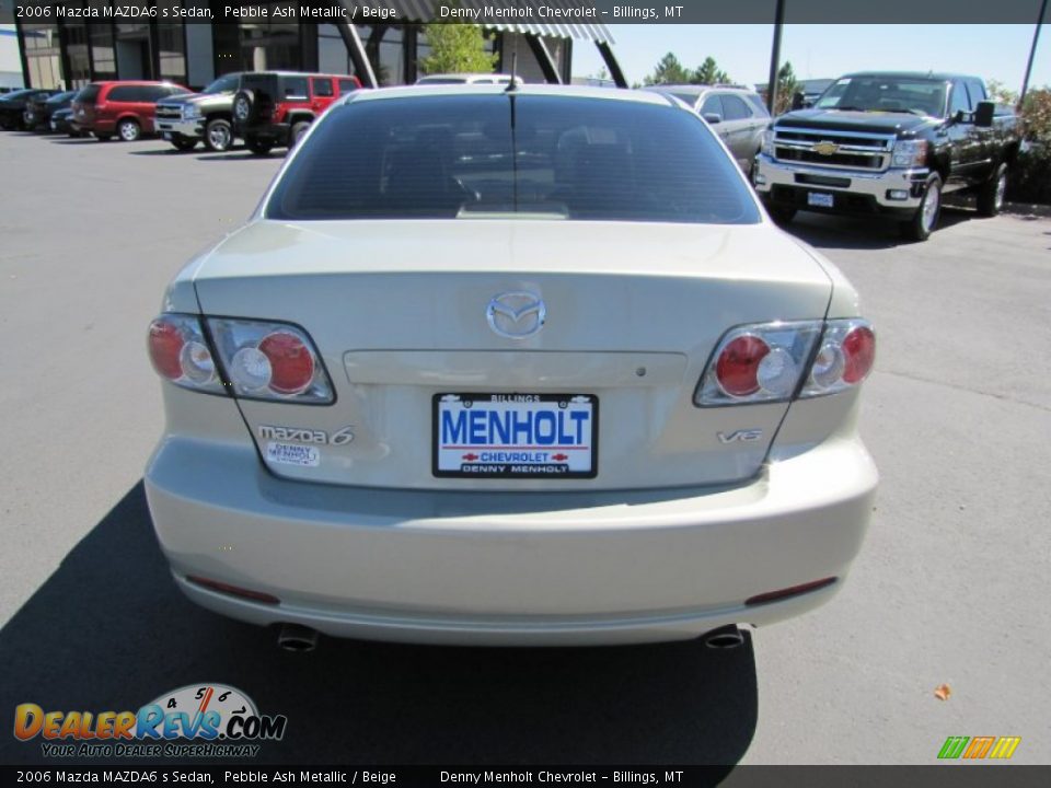2006 Mazda MAZDA6 s Sedan Pebble Ash Metallic / Beige Photo #6