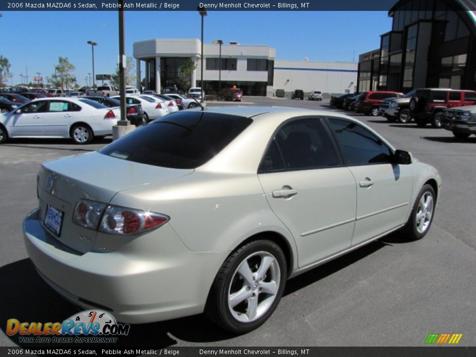 2006 Mazda MAZDA6 s Sedan Pebble Ash Metallic / Beige Photo #7
