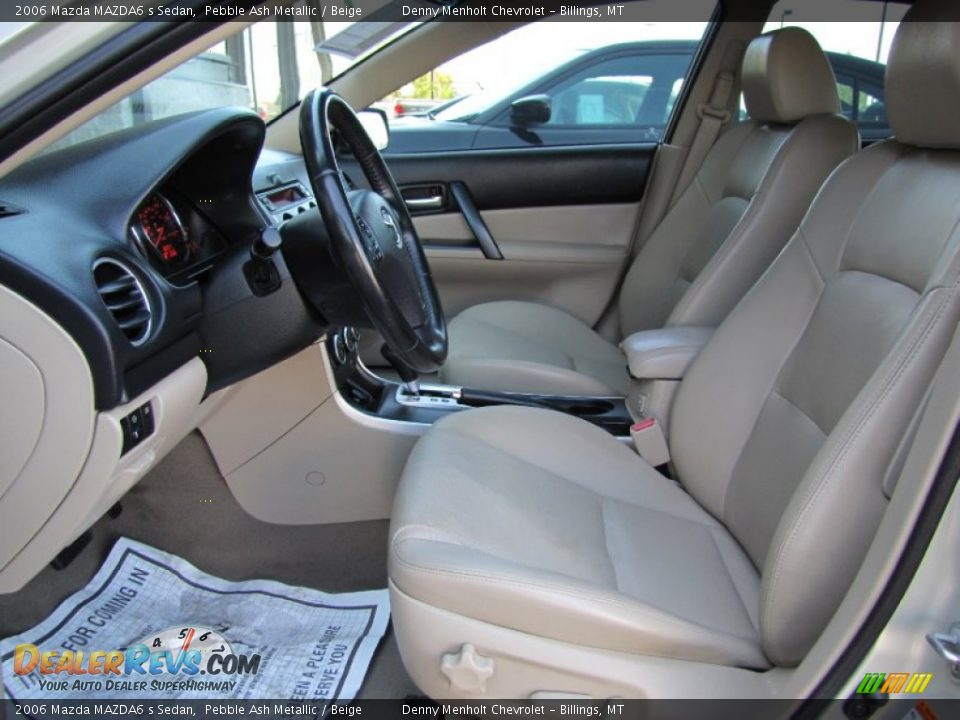 2006 Mazda MAZDA6 s Sedan Pebble Ash Metallic / Beige Photo #8