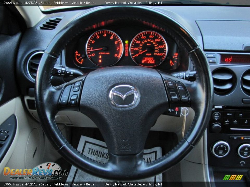 2006 Mazda MAZDA6 s Sedan Pebble Ash Metallic / Beige Photo #10