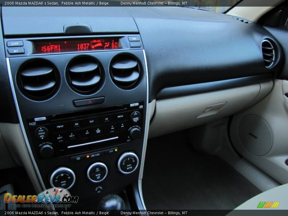 2006 Mazda MAZDA6 s Sedan Pebble Ash Metallic / Beige Photo #14