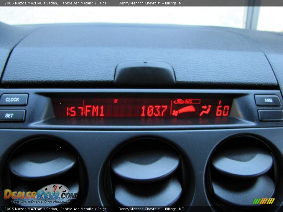 2006 Mazda MAZDA6 s Sedan Pebble Ash Metallic / Beige Photo #17