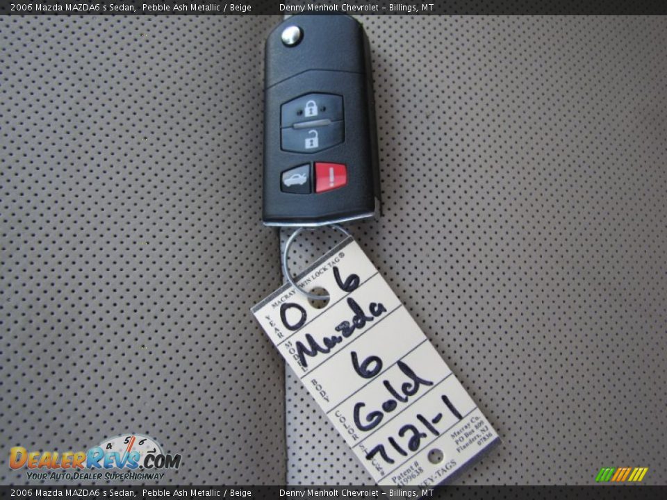 2006 Mazda MAZDA6 s Sedan Pebble Ash Metallic / Beige Photo #32