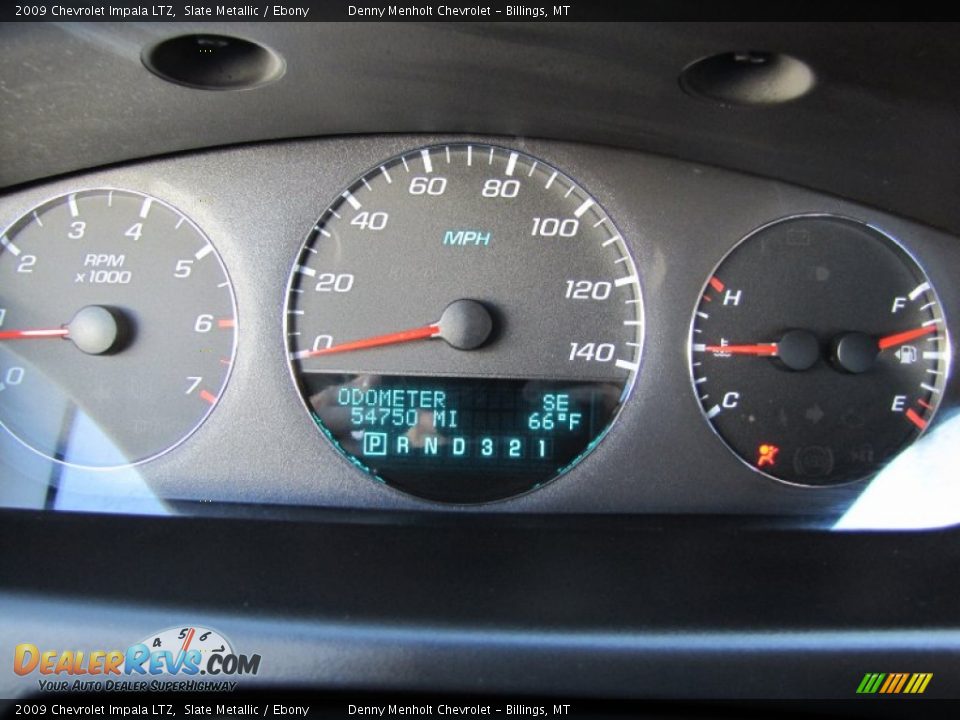 2009 Chevrolet Impala LTZ Slate Metallic / Ebony Photo #10