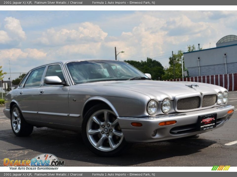 2001 Jaguar XJ XJR Platinum Silver Metallic / Charcoal Photo #1