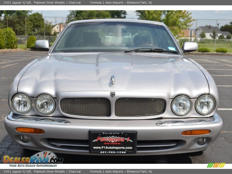 2001 Jaguar XJ XJR Platinum Silver Metallic / Charcoal Photo #2