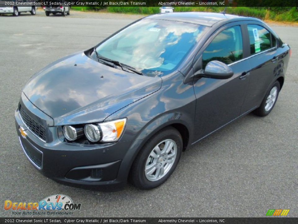 2012 Chevrolet Sonic LT Sedan Cyber Gray Metallic / Jet Black/Dark Titanium Photo #2
