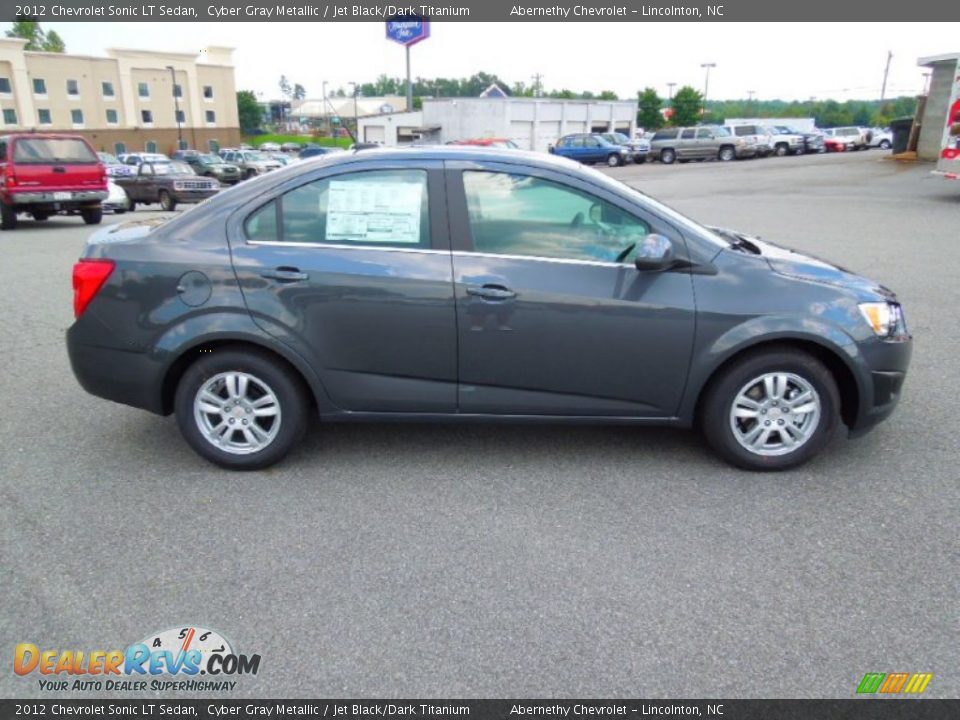 2012 Chevrolet Sonic LT Sedan Cyber Gray Metallic / Jet Black/Dark Titanium Photo #4