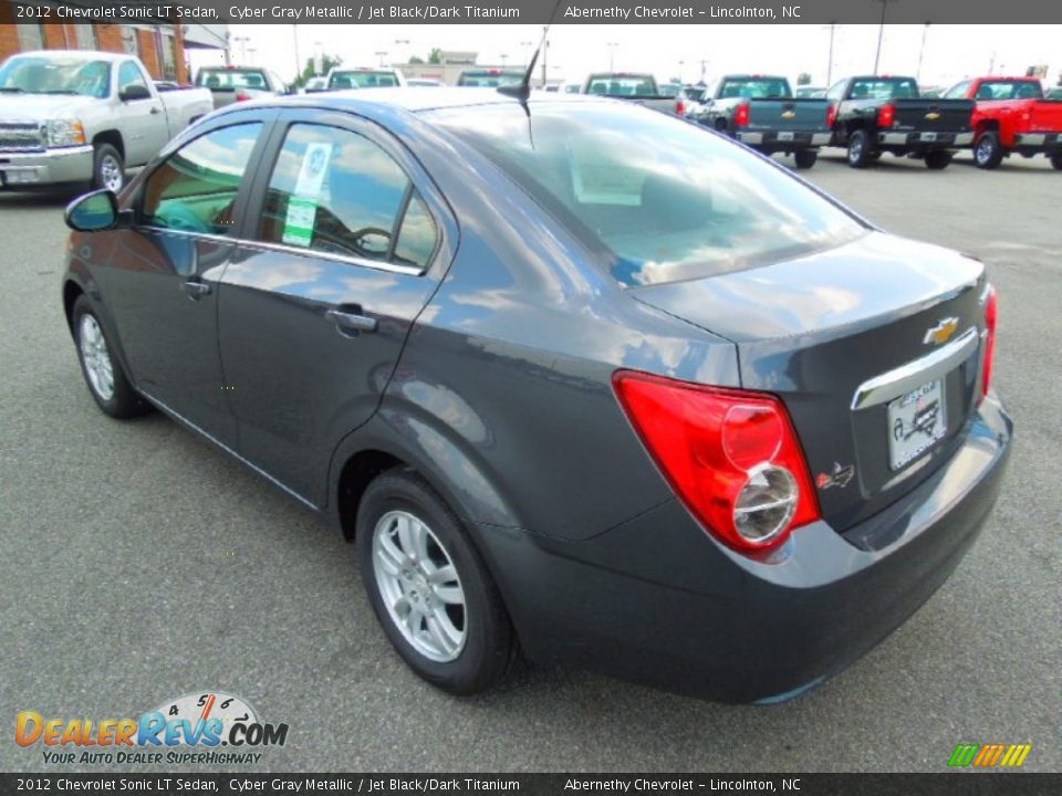 2012 Chevrolet Sonic LT Sedan Cyber Gray Metallic / Jet Black/Dark Titanium Photo #6