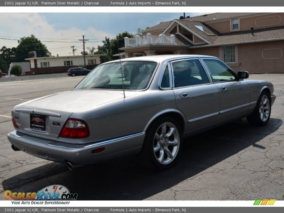 2001 Jaguar XJ XJR Platinum Silver Metallic / Charcoal Photo #7