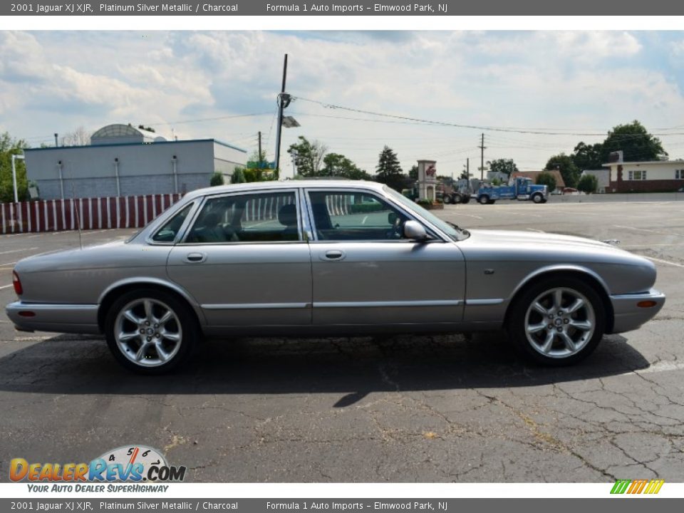 2001 Jaguar XJ XJR Platinum Silver Metallic / Charcoal Photo #8