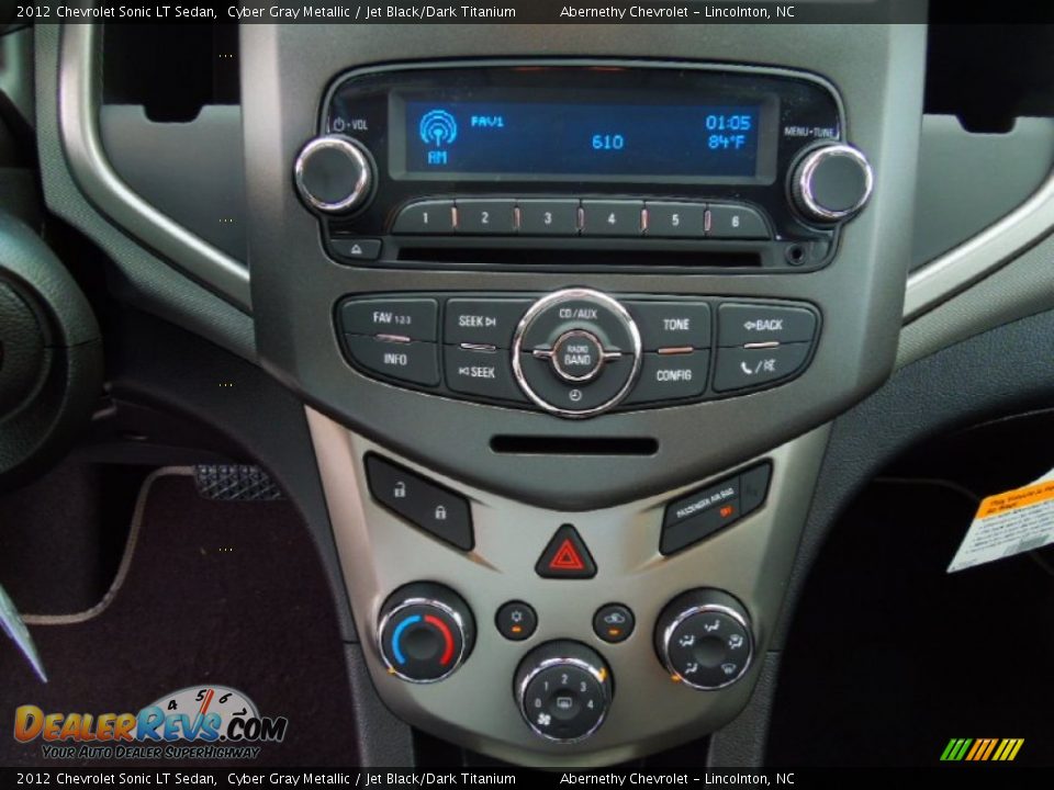 2012 Chevrolet Sonic LT Sedan Cyber Gray Metallic / Jet Black/Dark Titanium Photo #12