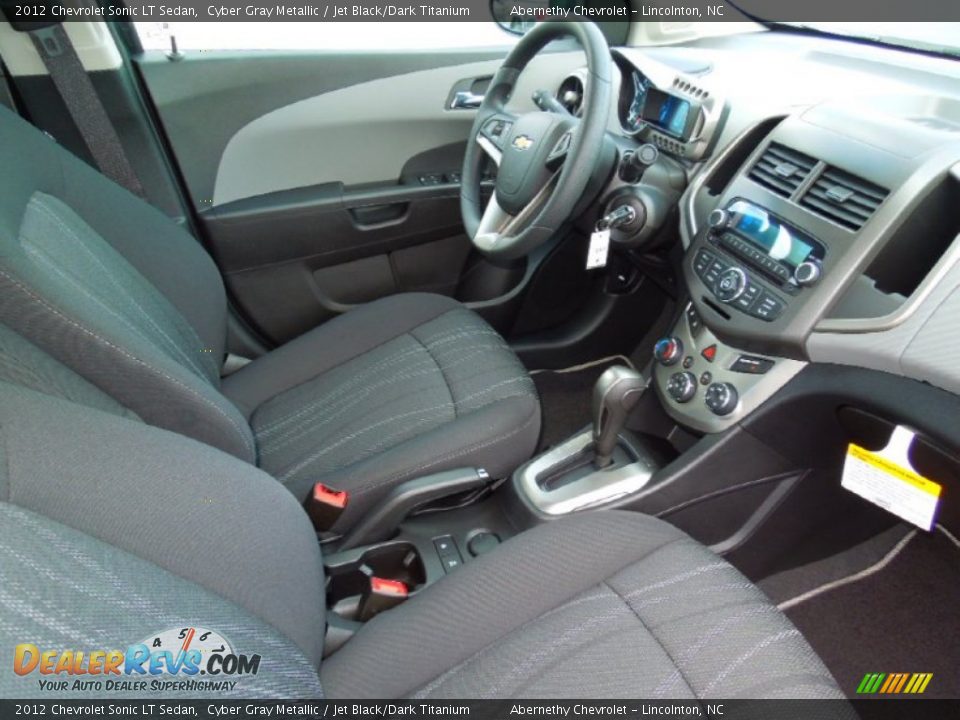Jet Black/Dark Titanium Interior - 2012 Chevrolet Sonic LT Sedan Photo #21