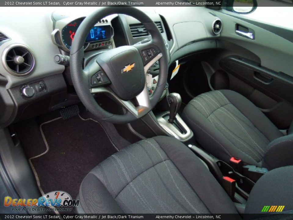 Jet Black/Dark Titanium Interior - 2012 Chevrolet Sonic LT Sedan Photo #25
