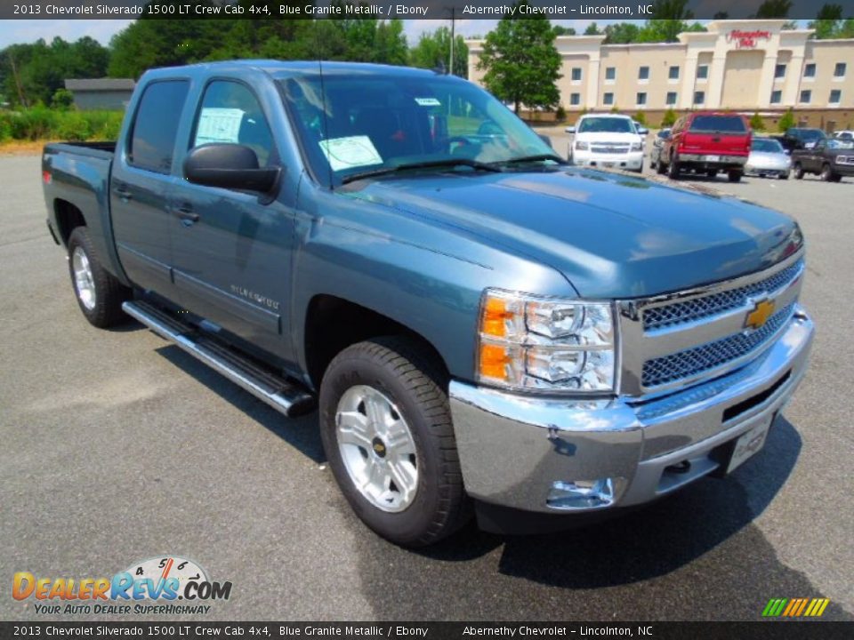 2013 Chevrolet Silverado 1500 LT Crew Cab 4x4 Blue Granite Metallic / Ebony Photo #1